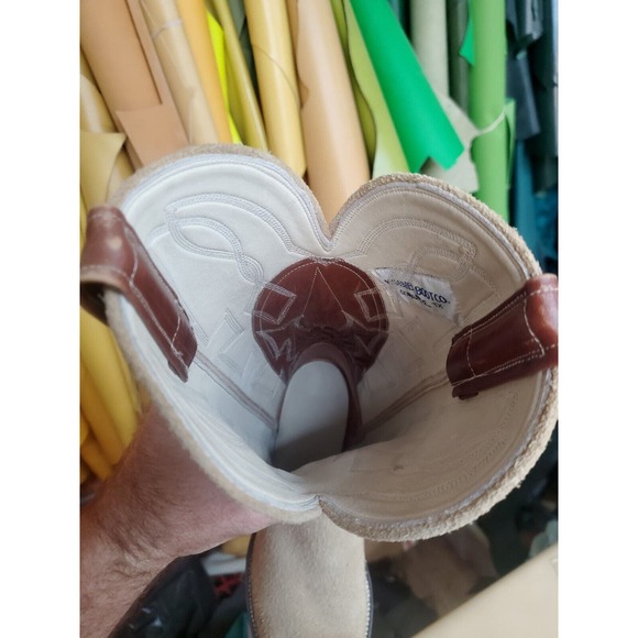 Kimmel Boot Co. Custom Shop Roughout & Calfskin Cowboy Boots US Women's 7.5-8 B - Picture 8 of 12